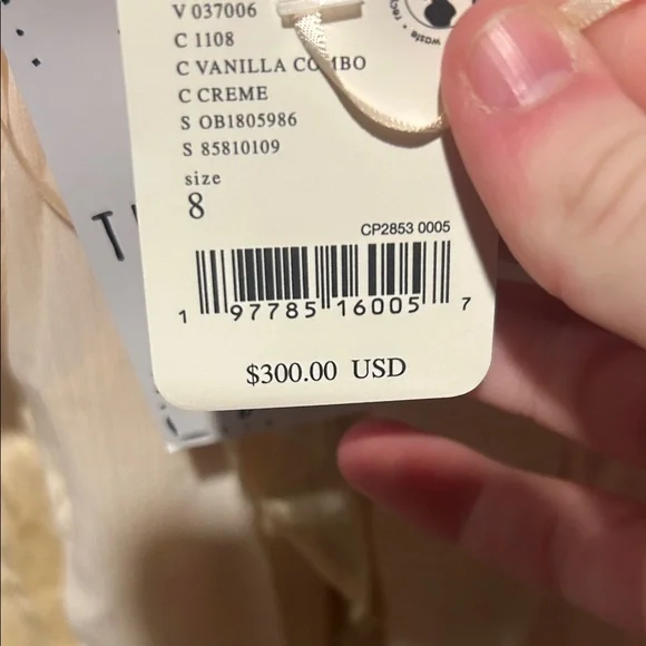 Free People Laughlin Vintage Lace Ruffles Mixed Printed Asymmetrical Dress - Picture 14 of 14